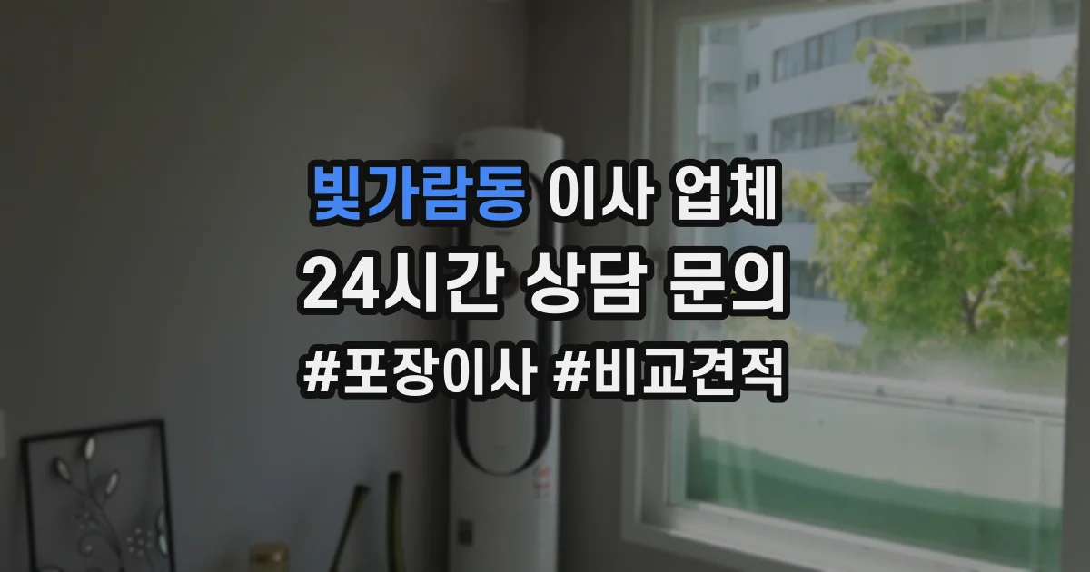 빛가람동 이사 업체