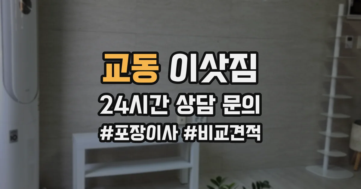 교동 이삿짐