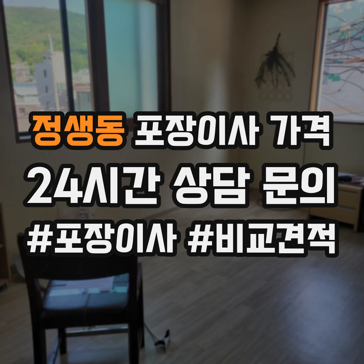 정생동 포장이사 가격