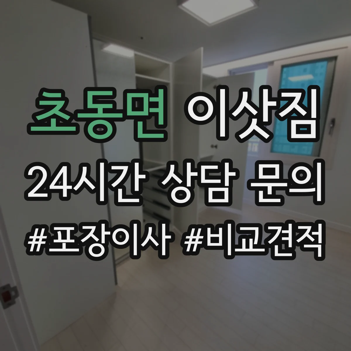 초동면 이삿짐