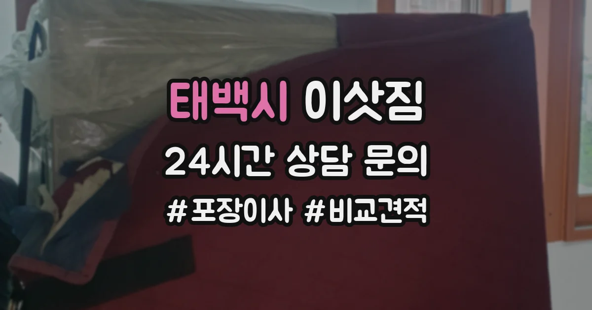 태백시 이삿짐