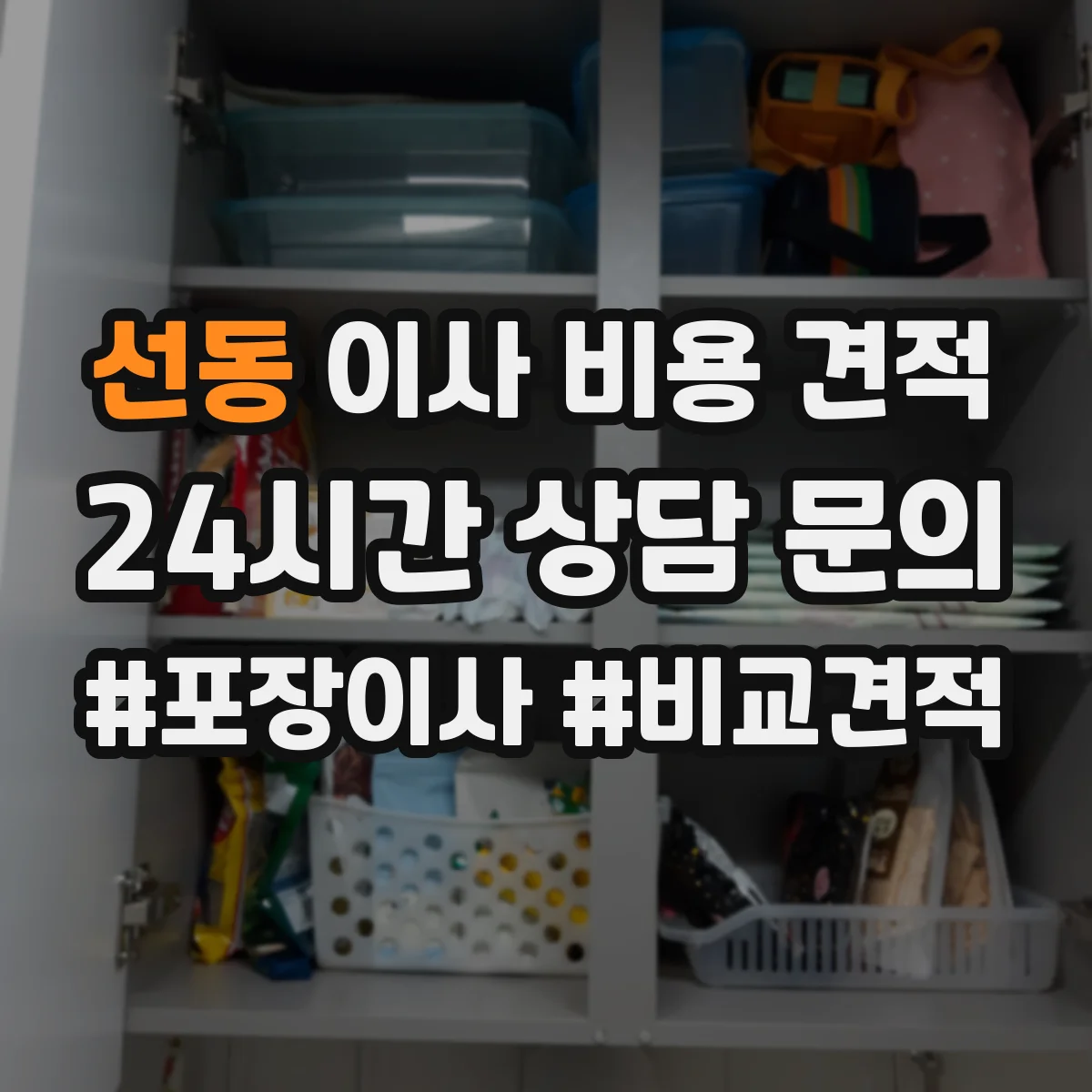 선동 이사 비용 견적
