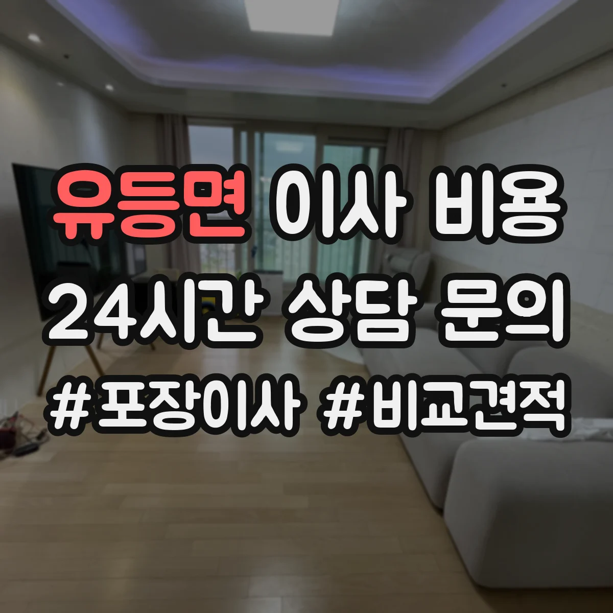 유등면 이사 비용