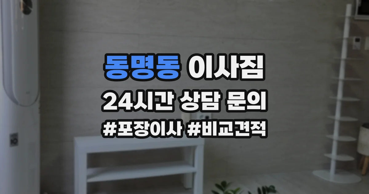 동명동 이사짐