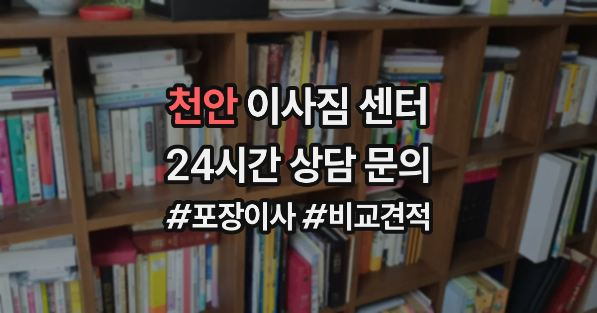 천안 이사짐 센터