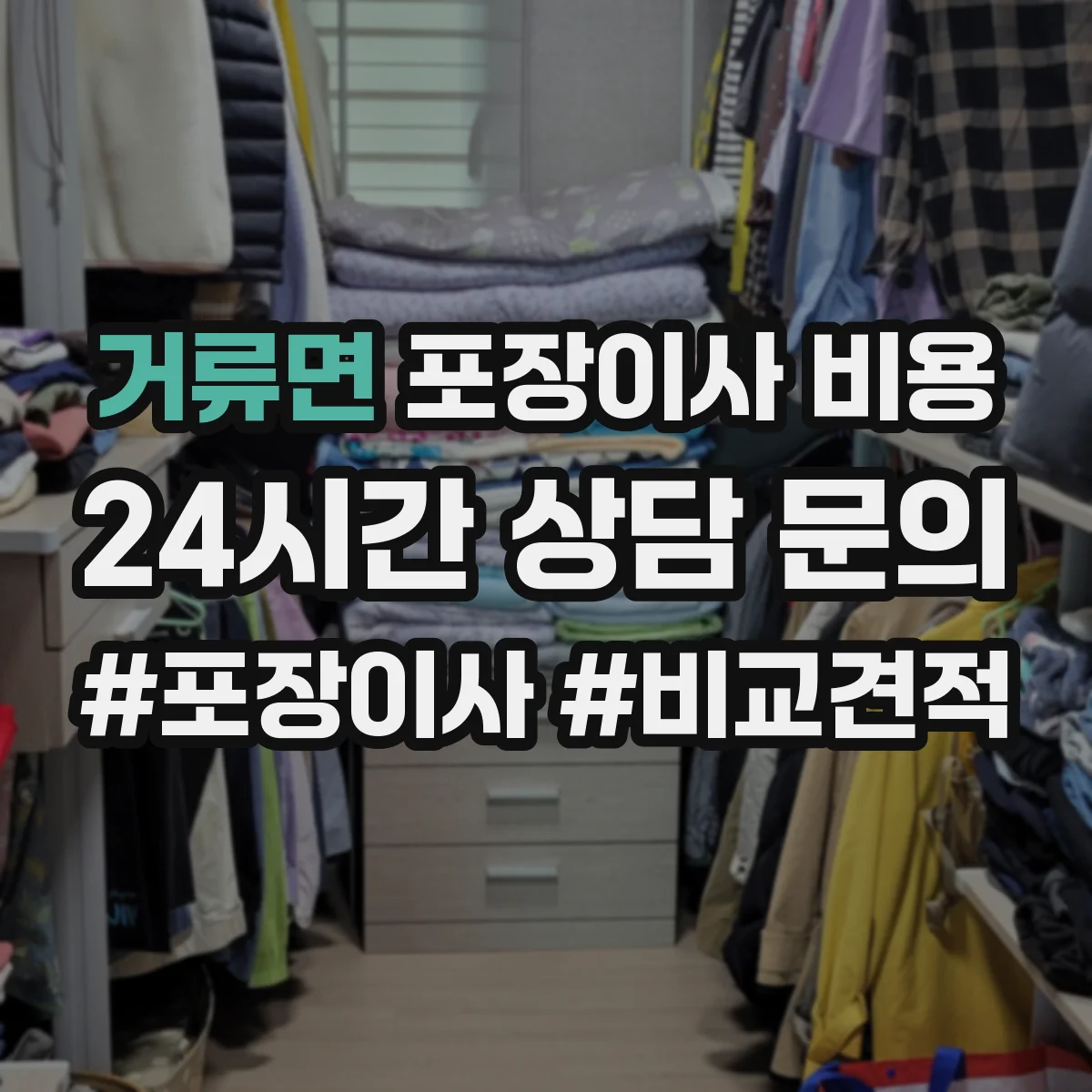거류면 포장이사 비용