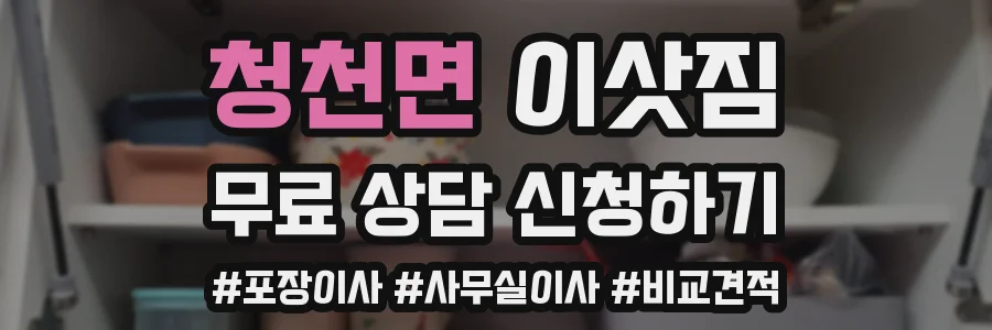 청천면 이삿짐