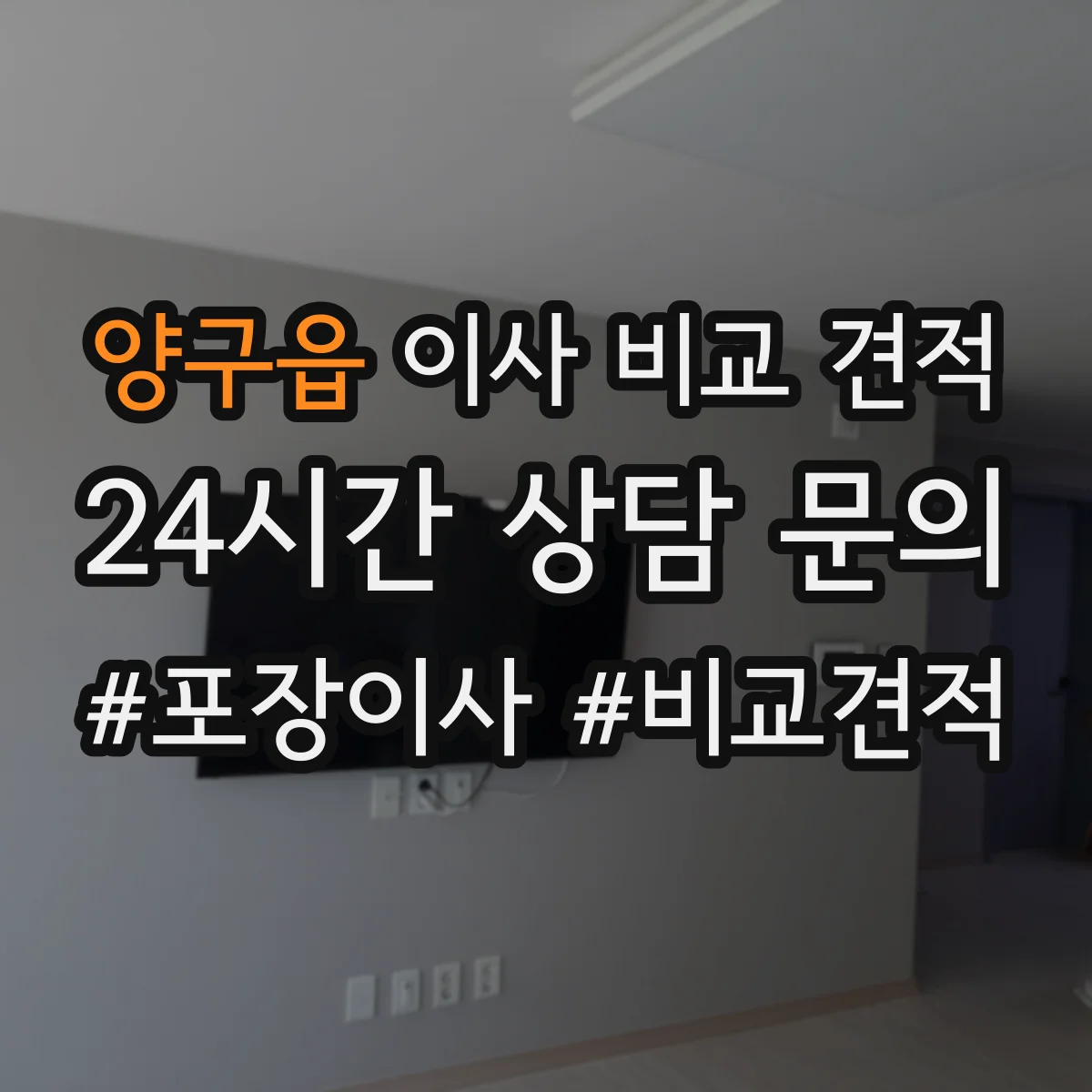 양구읍 이사 비교 견적