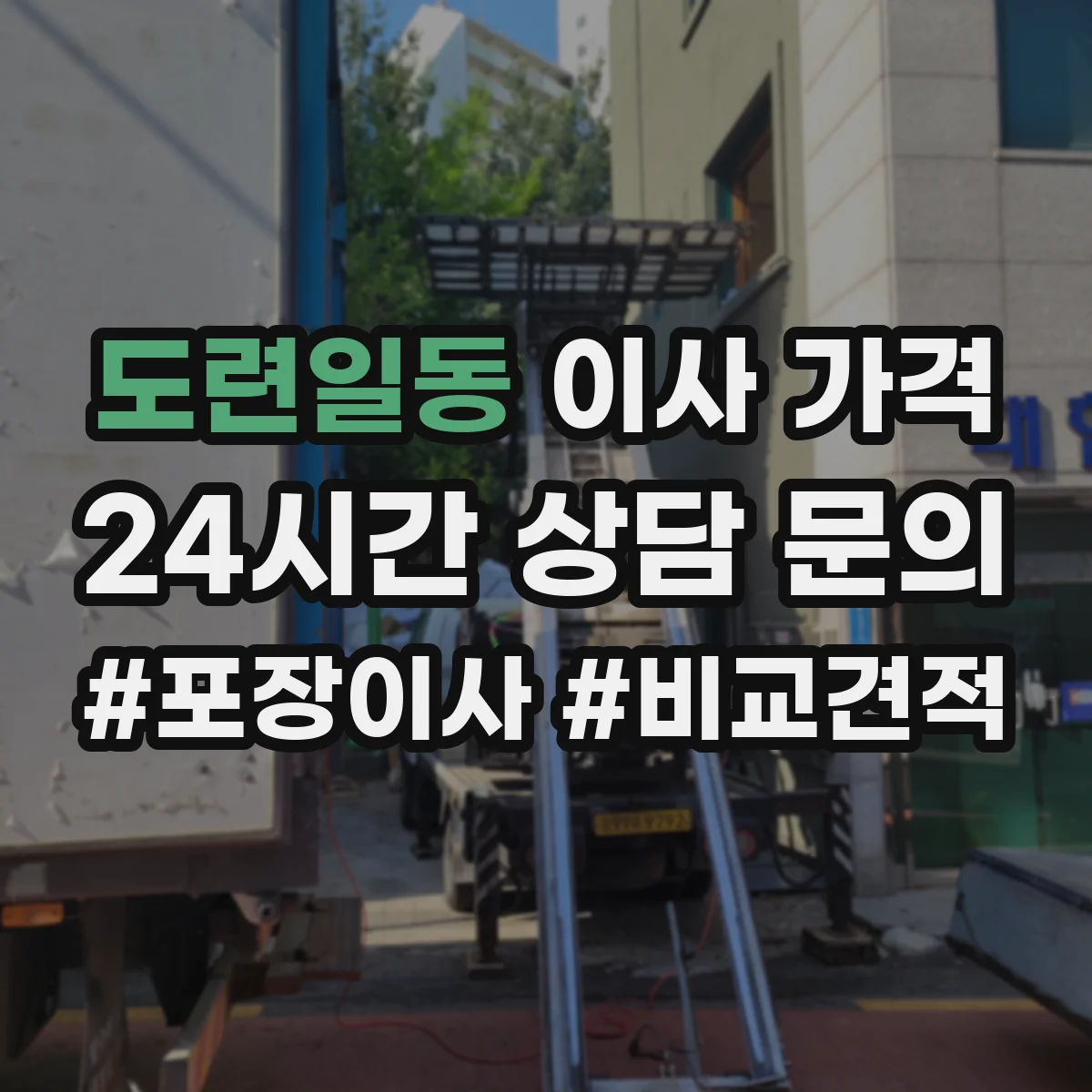 도련일동 이사 가격