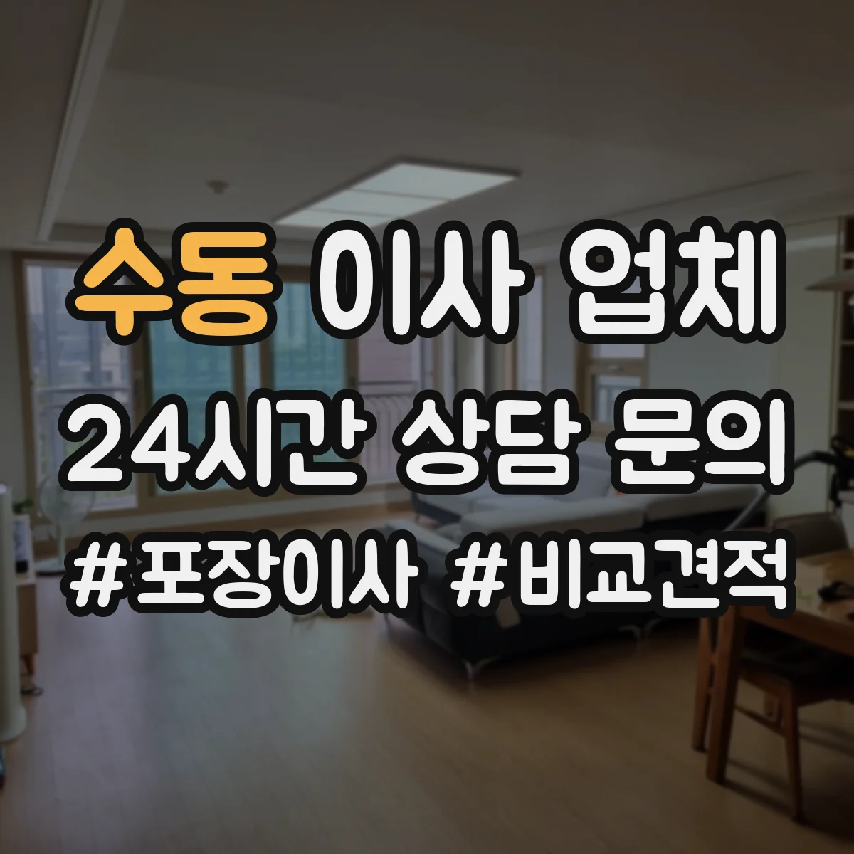 수동 이사 업체