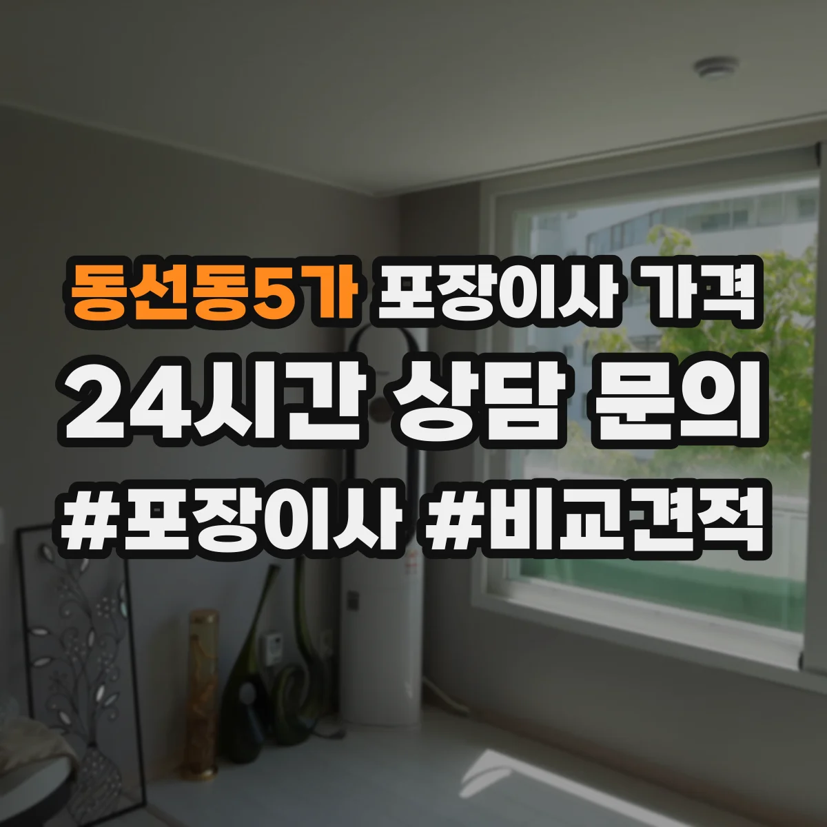 동선동5가 포장이사 가격