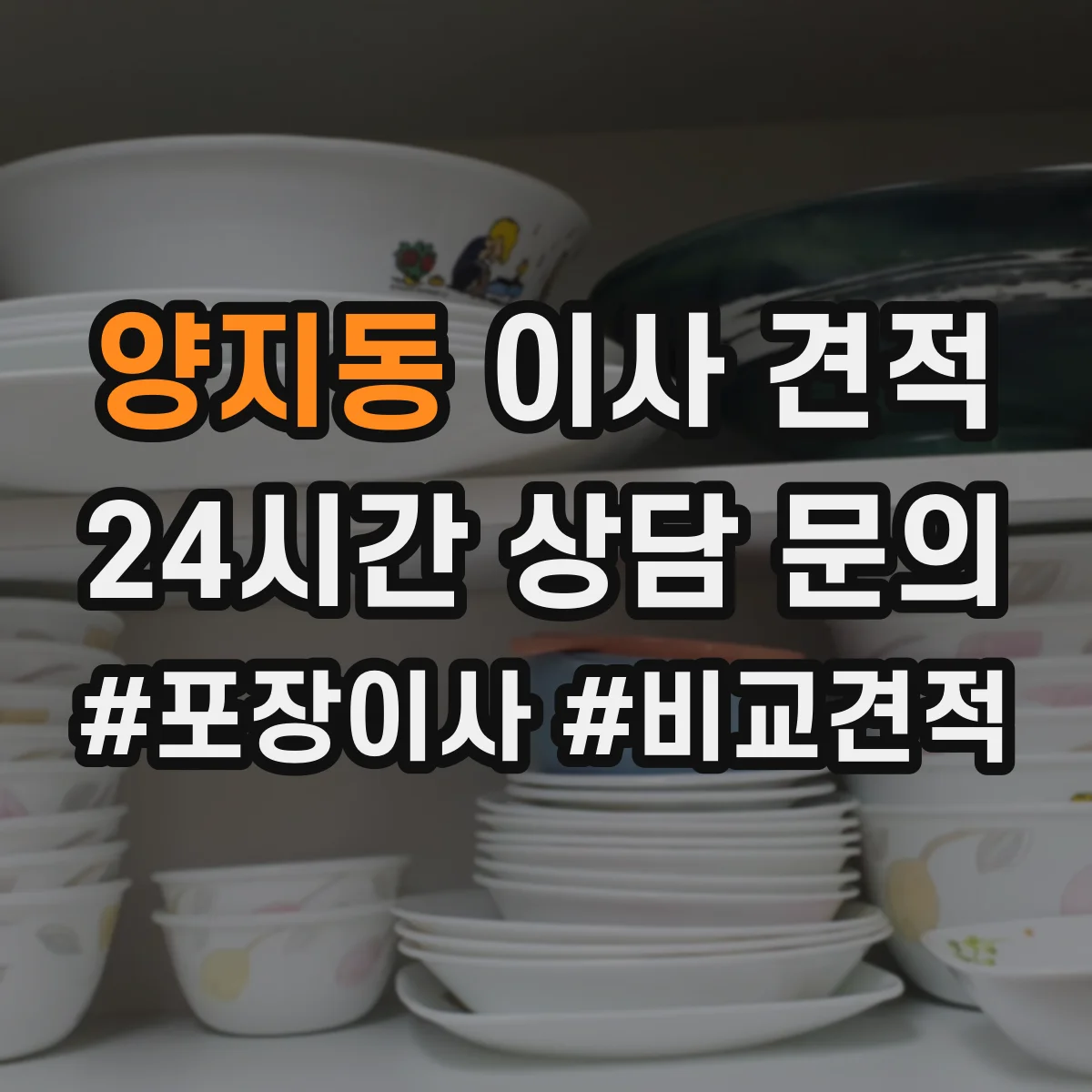 양지동 이사 견적