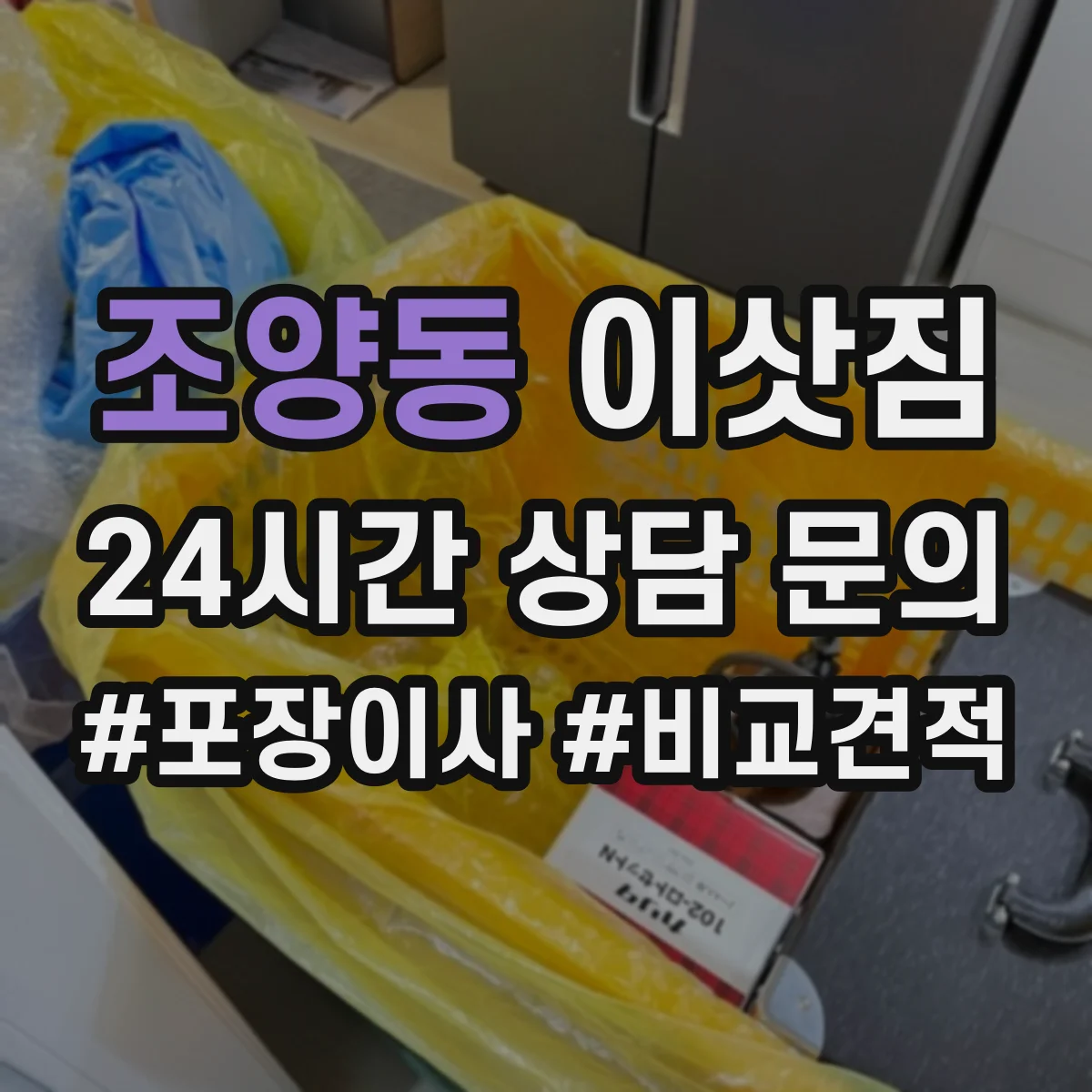 조양동 이삿짐