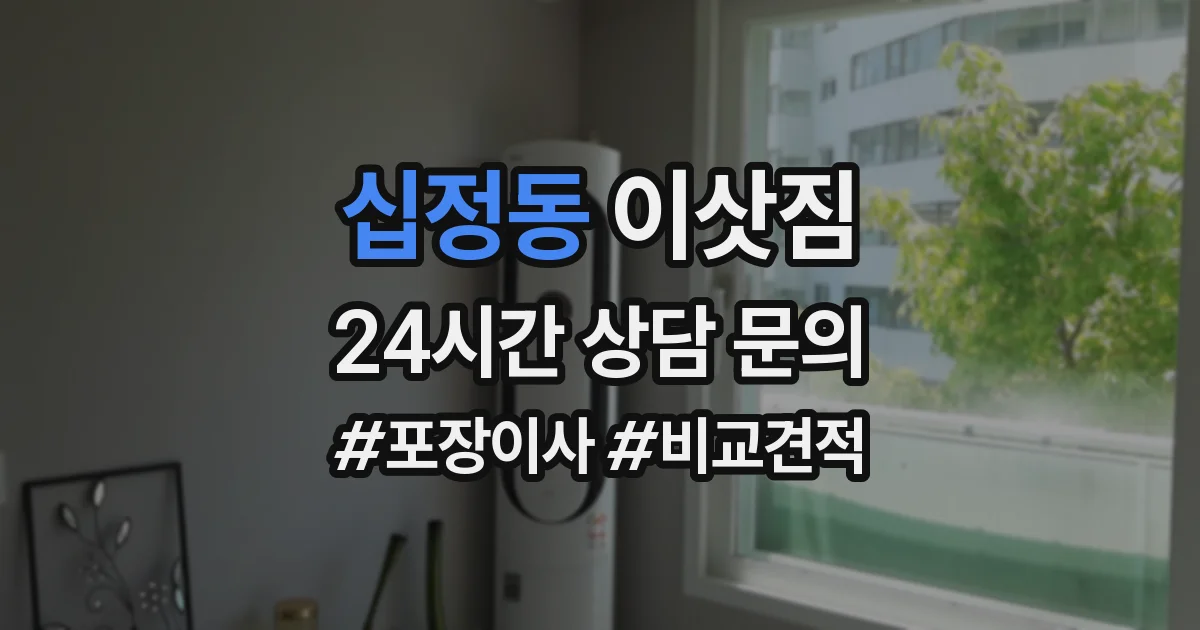 십정동 이삿짐