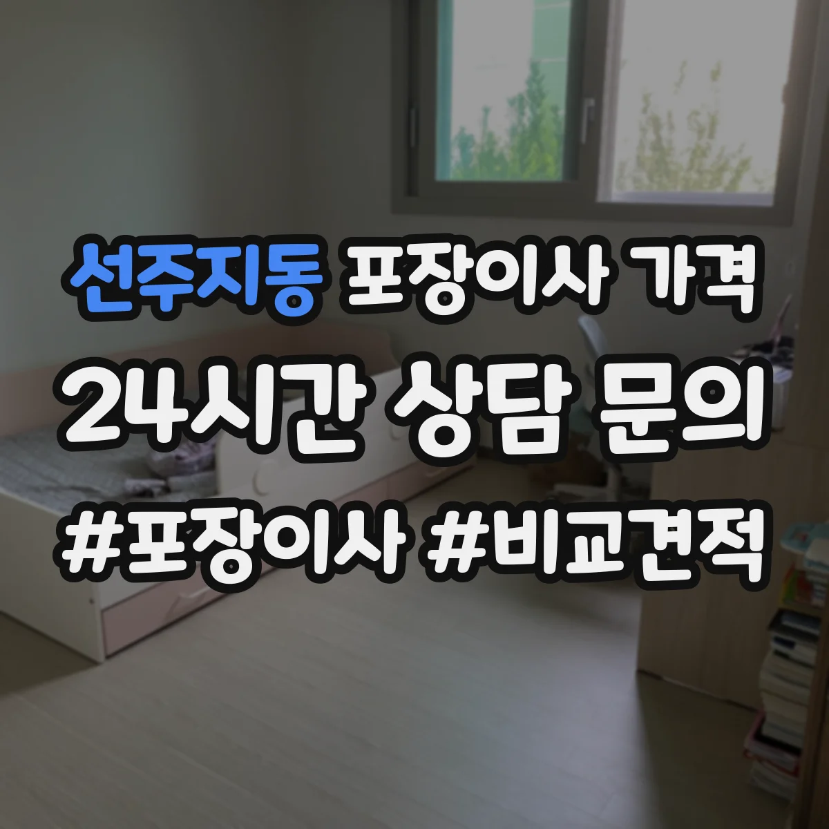 선주지동 포장이사 가격