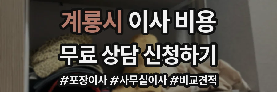 계룡시 이사 비용