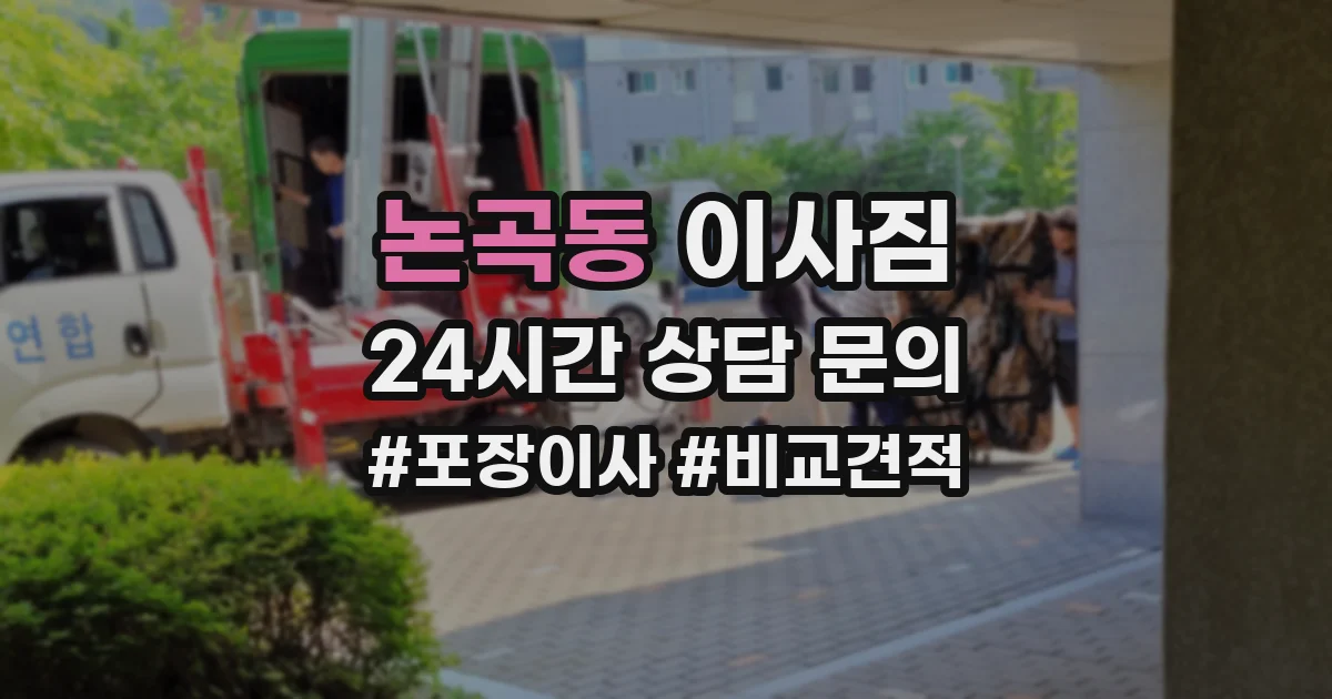 논곡동 이사짐
