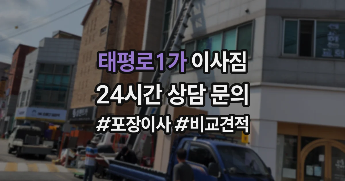 태평로1가 이사짐