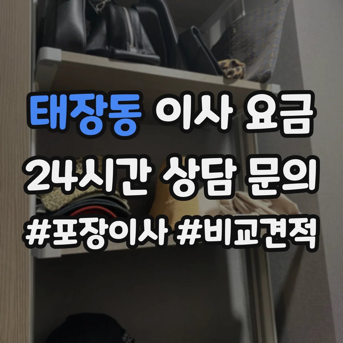 태장동 이사 요금