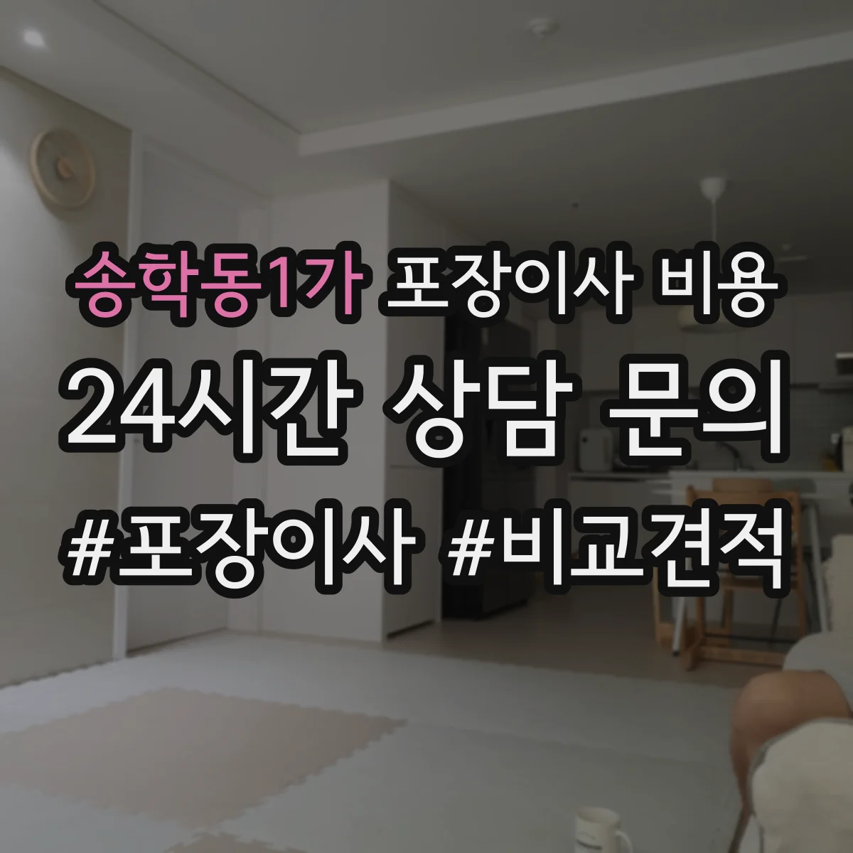 송학동1가 포장이사 비용