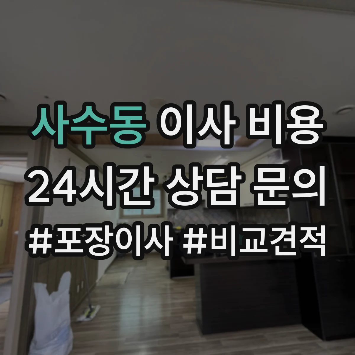 사수동 이사 비용