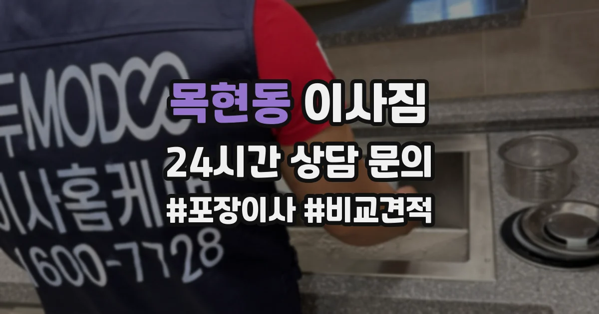 목현동 이사짐
