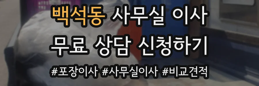 백석동 사무실 이사