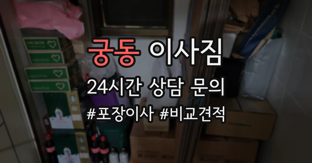 궁동 이사짐