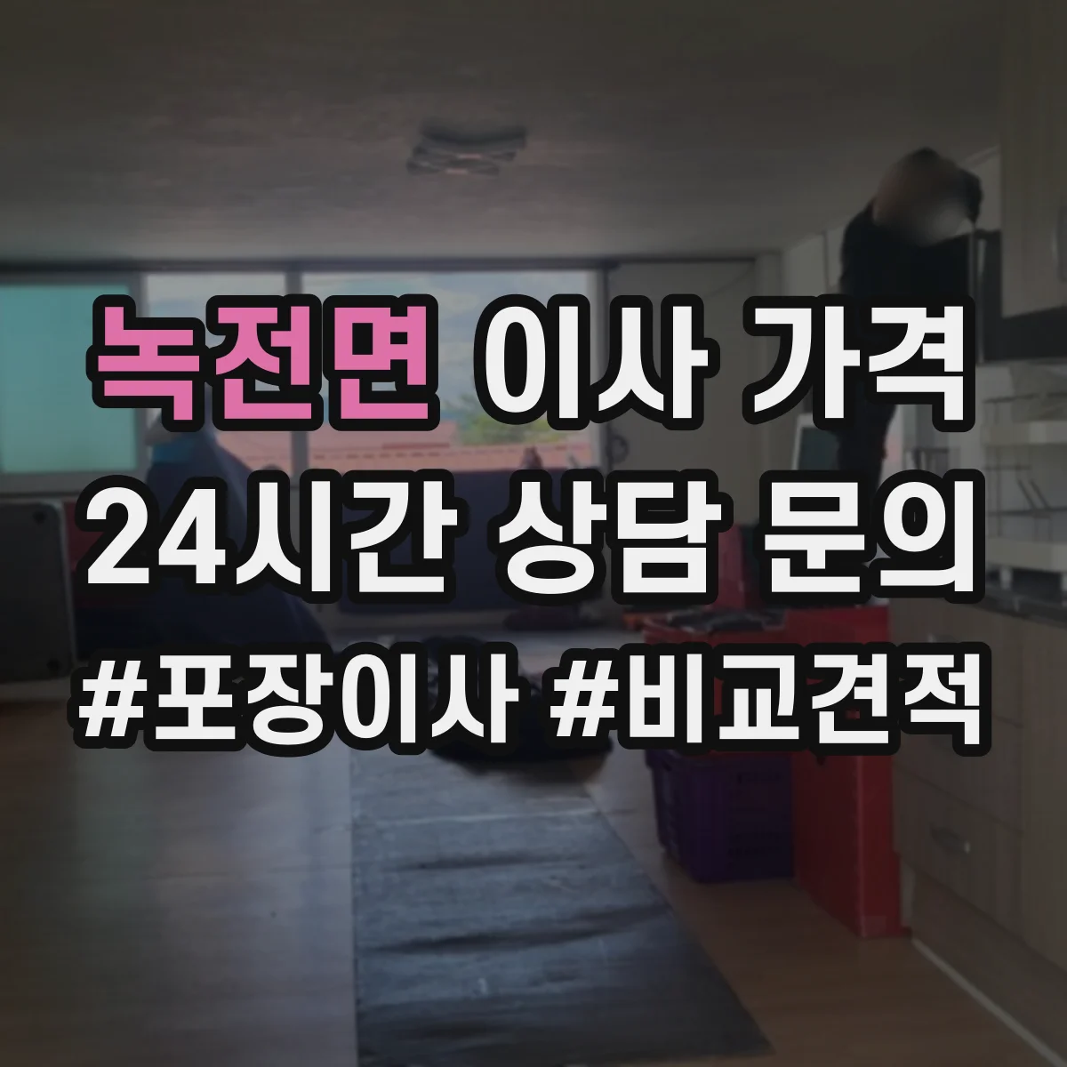 녹전면 이사 가격