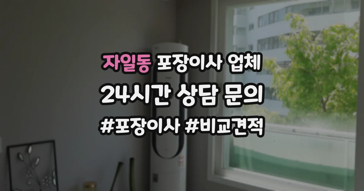 자일동 포장이사 업체
