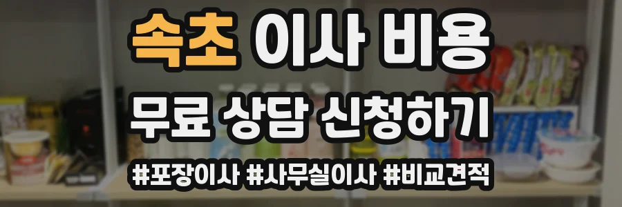 속초 이사 비용