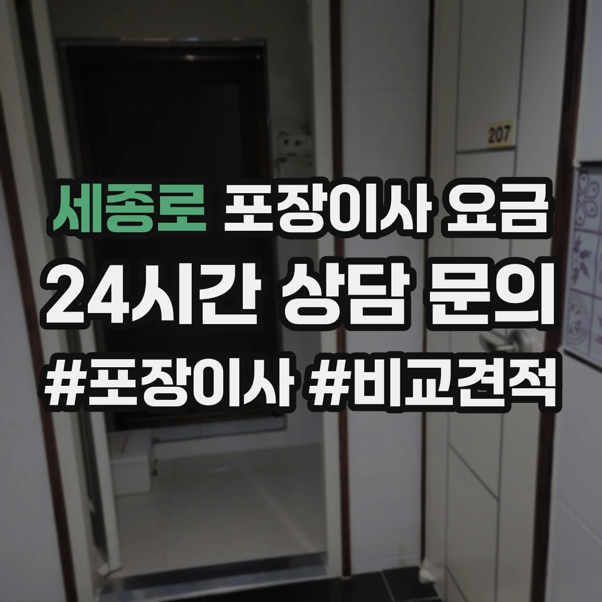 세종로 포장이사 요금