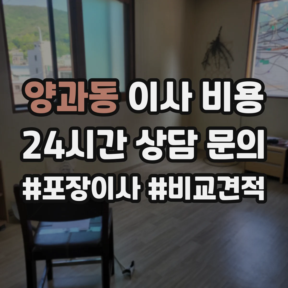 양과동 이사 비용