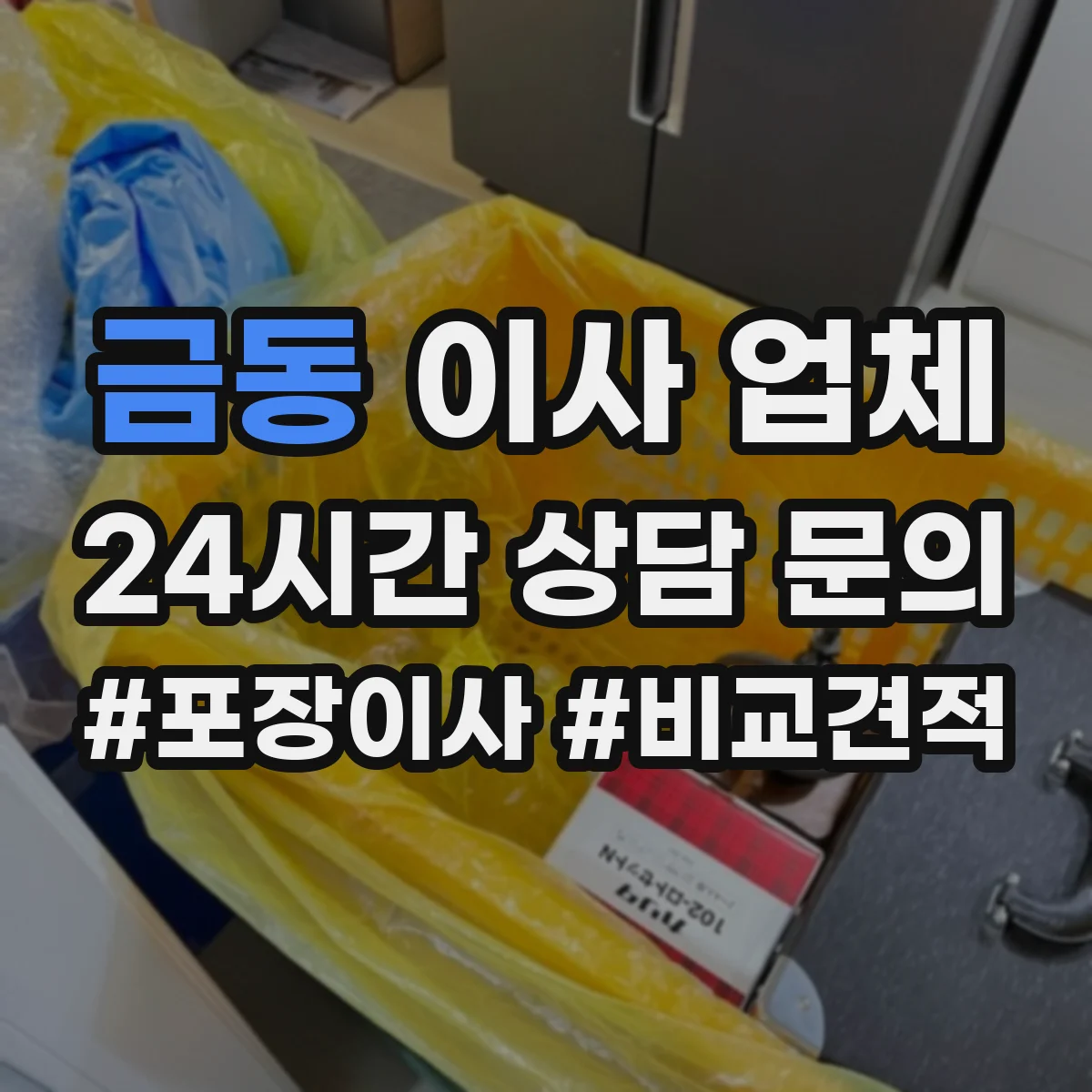 금동 이사 업체