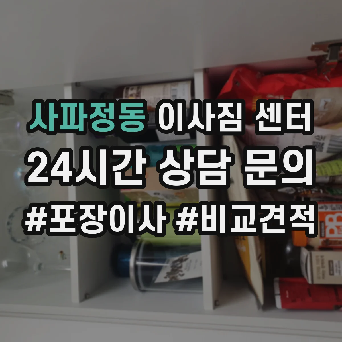 사파정동 이사짐 센터
