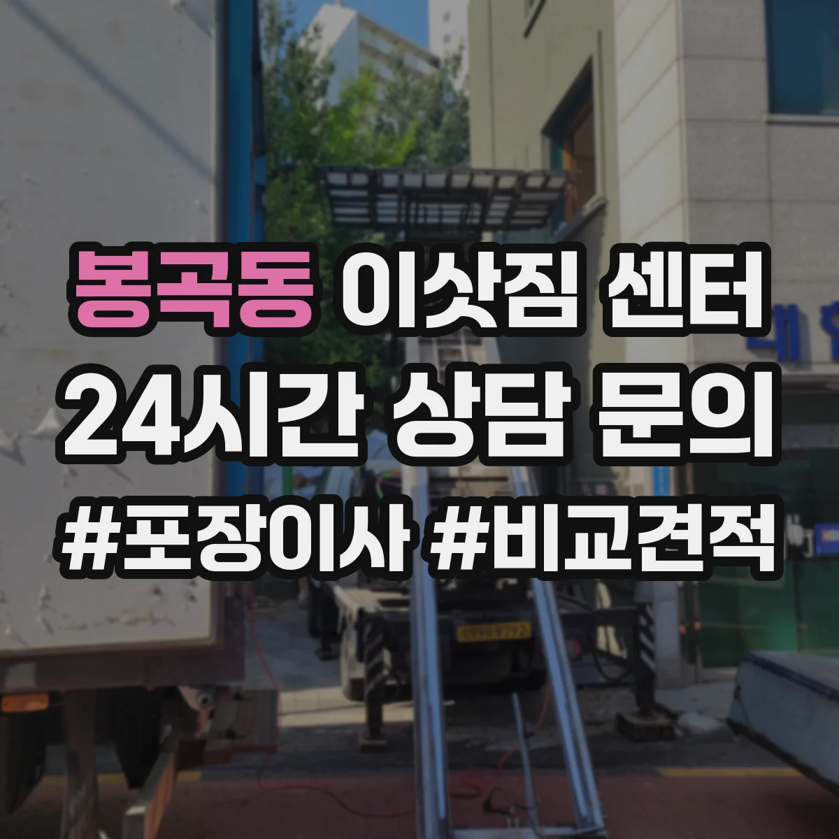 봉곡동 이삿짐 센터
