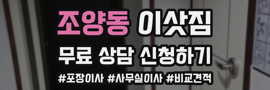 조양동 이삿짐
