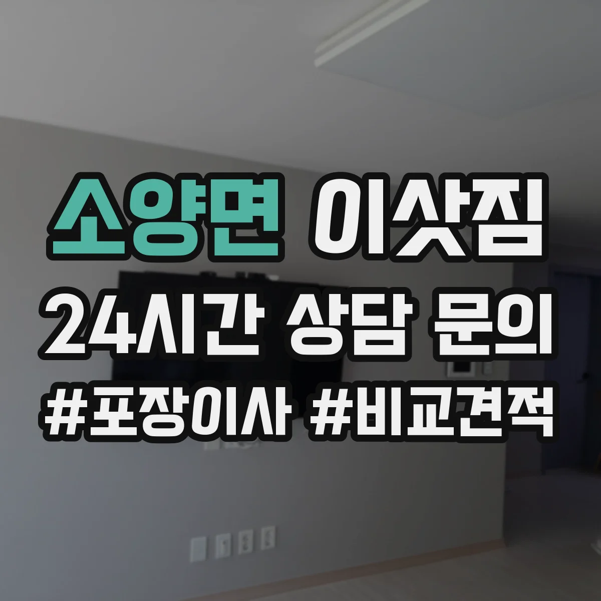 소양면 이삿짐