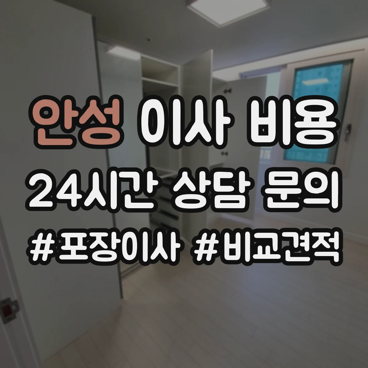 안성 이사 비용