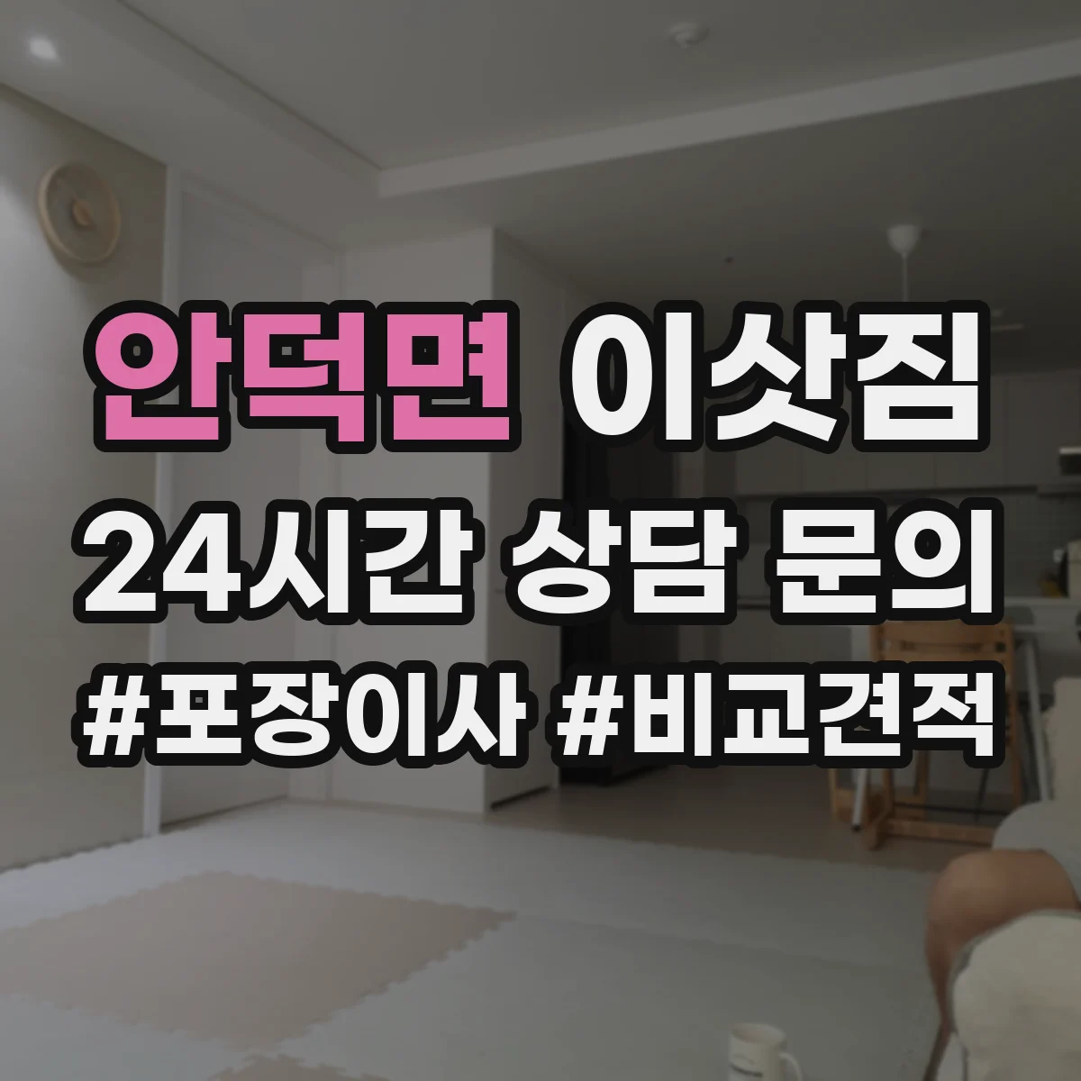 안덕면 이삿짐
