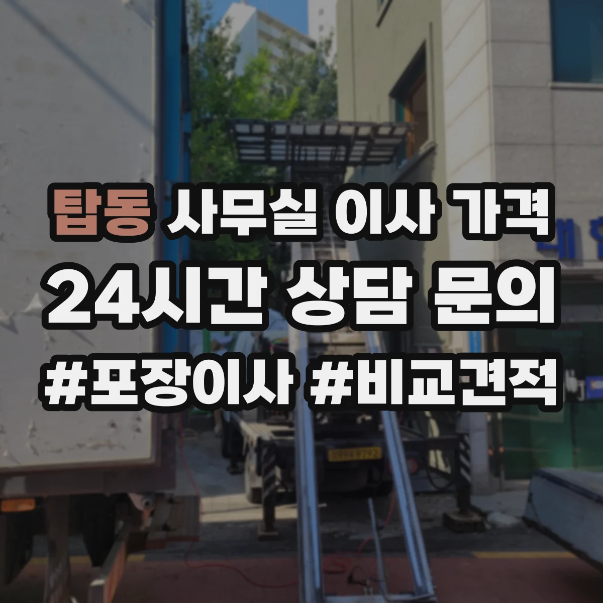 탑동 사무실 이사 가격
