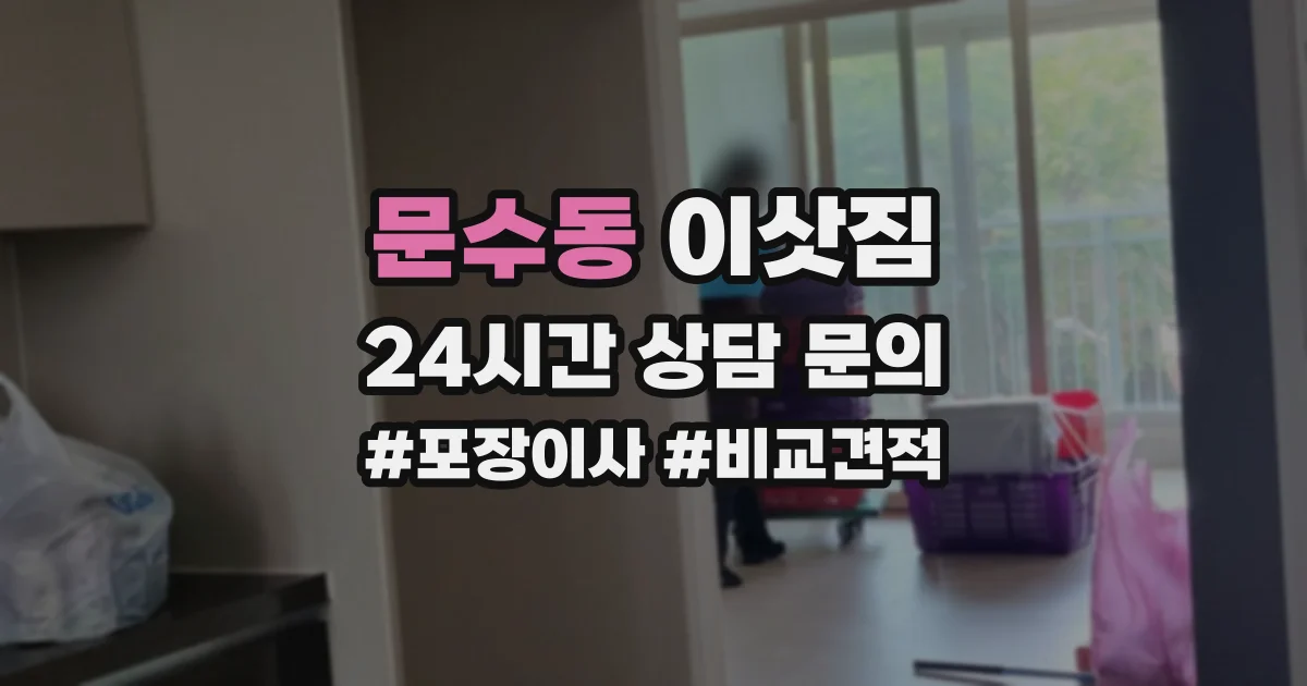 문수동 이삿짐