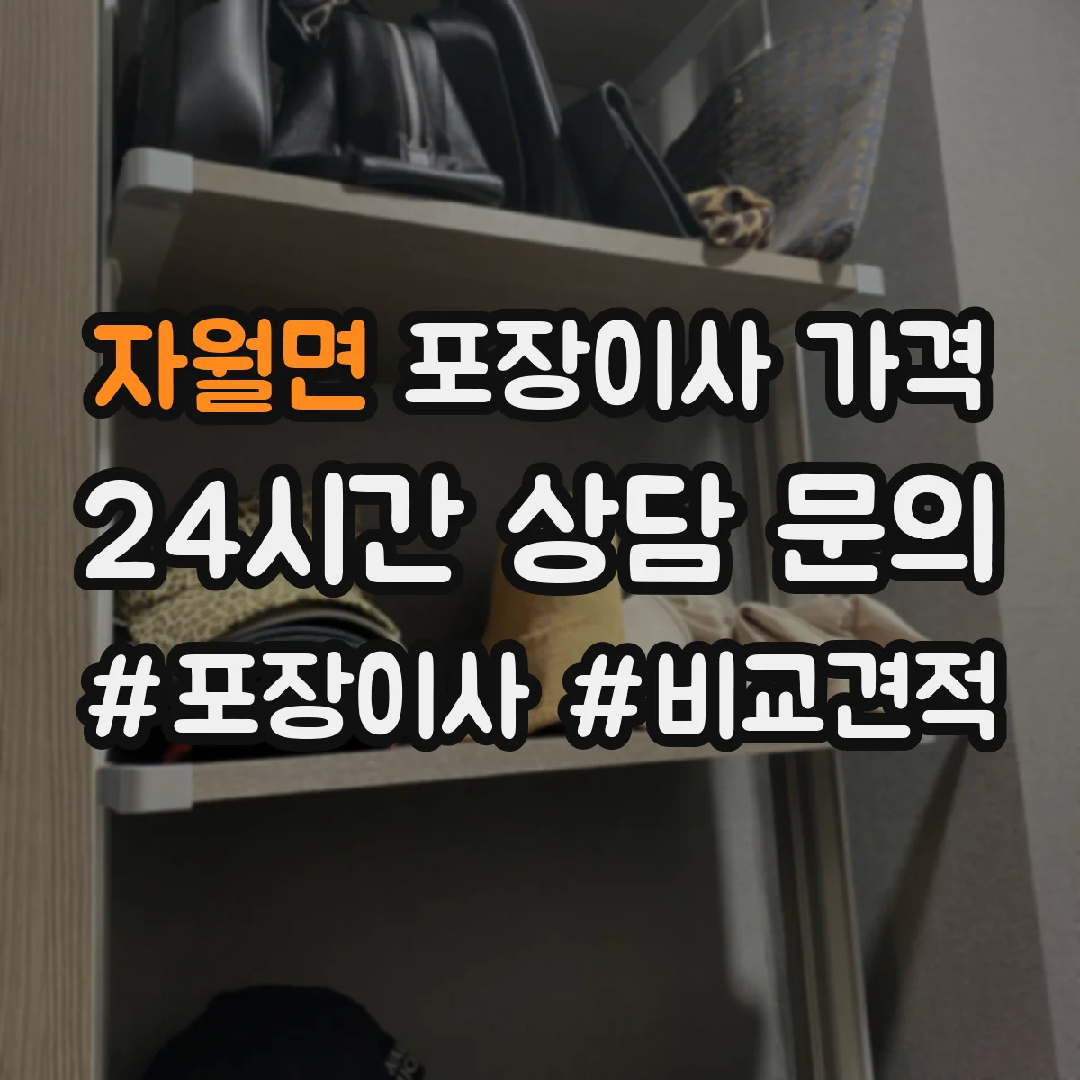 자월면 포장이사 가격
