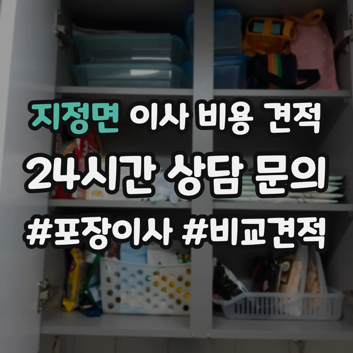지정면 이사 비용 견적