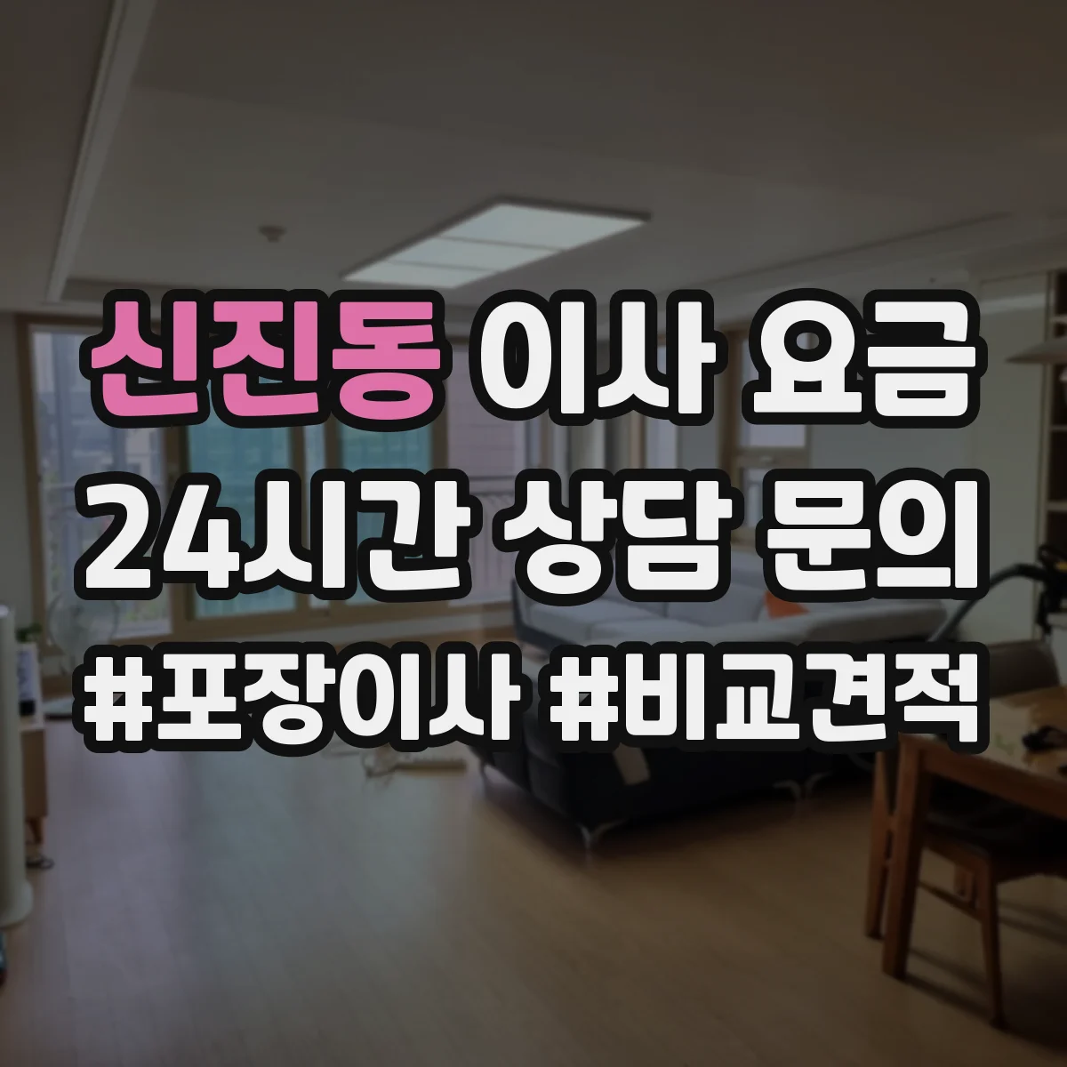 신진동 이사 요금
