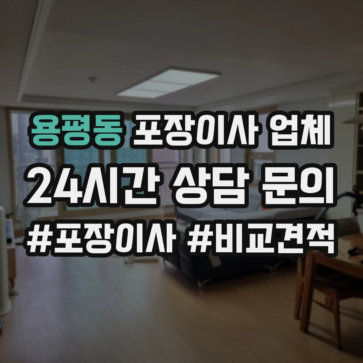 용평동 포장이사 업체