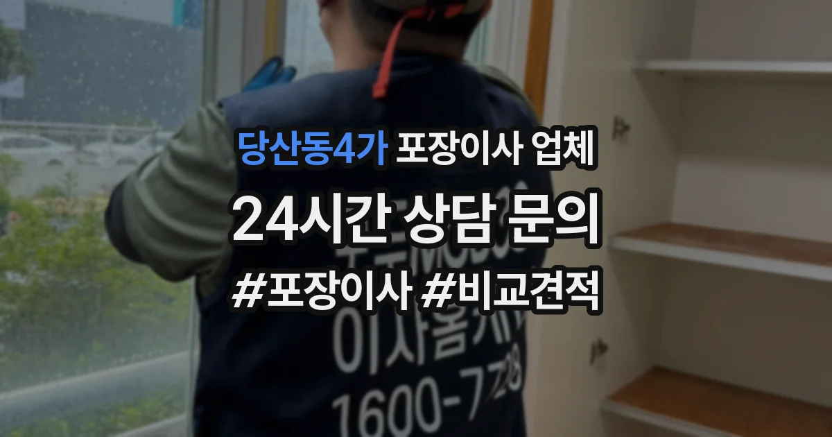 당산동4가 포장이사 업체