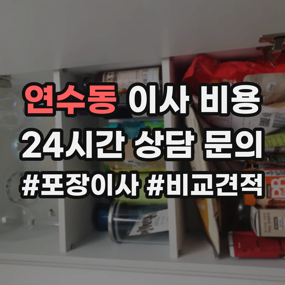 연수동 이사 비용
