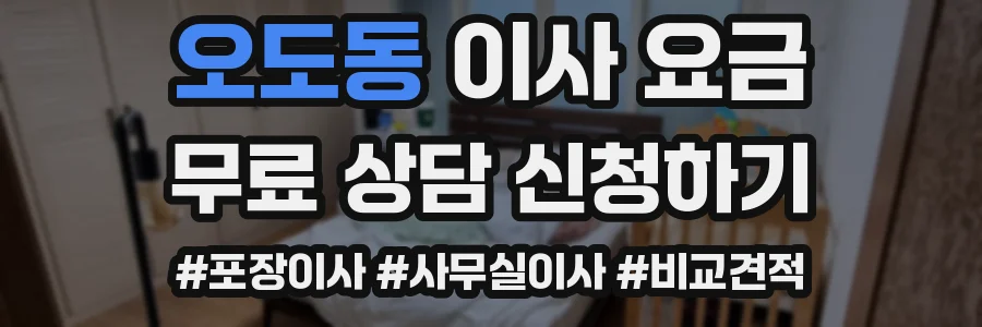 오도동 이사 요금