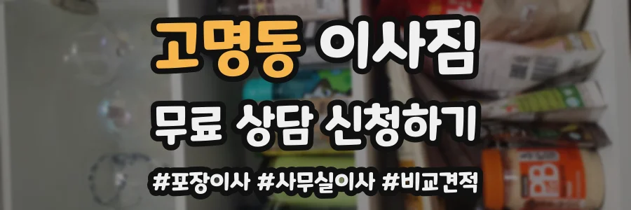 고명동 이사짐